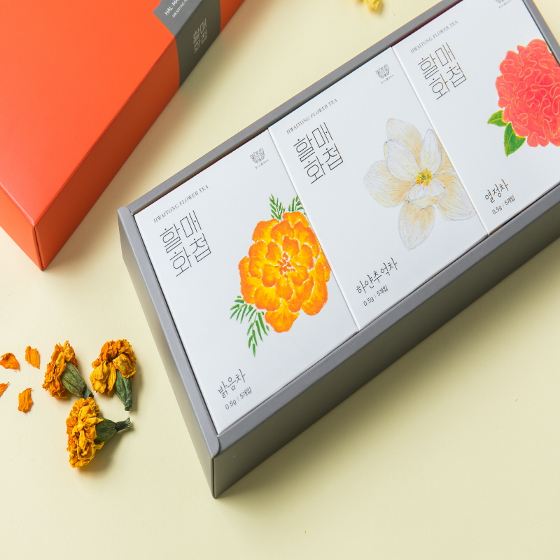 [2025년 설 선물세트 가격할인] 할매화첩 꽃차3종